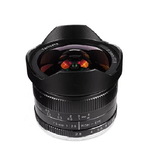 7Artisans 495143 obiettivo per fotocamera MILC Obiettivo fish-eye ampio Nero