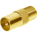 Shiverpeaks -BASIC-S--IEC-Stecker auf F-Buchse, vergoldet (BS85322-G)