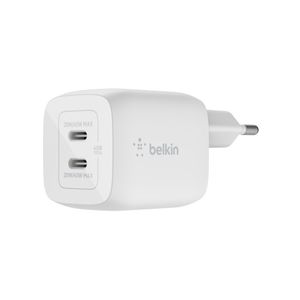Belkin CARICABATTERIA DA PARETE DOPPIO GAN USB-C PPS 45W - BIANCO