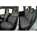 Cora Manufacturing  Serie completa coprisedili personalizzati Fiat Panda 12> 5 posti post. intero tess
