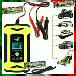 LEOVIN Caricabatteria Auto Moto 12V 6A Automatico Riparazione Impulsi AGM Gel Piombo