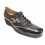 D&apos;ALESSANDRO SCARPE SNEAKERS CASUAL DONNA D ALESSANDRO XM17 PELLE NERO ORIGINALE AI NEW