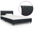 VidaXL Giroletto Nero in Similpelle 90x200 cm