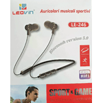 Leovin Auricolari Bluetooth Sport Parla - HiFi – Microfono - Cellullate Tv Tablet Pc