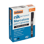 Senza marca FELTRO INDELEBILE NICKOFFICE BLU P.TA SCALPELLO (12PZ)