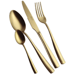 Salvinelli Time oro Ice, set 6 cucchiaio tavola in acciaio 18/10, trattamento pvd