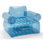 Intex  Poltrona Trasparente Blu Con Schienale Cm 109X107X79 I.4
