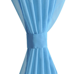 Tende Trasparenti 2 pz Turchese 140 x 245 cm