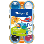 Pelikan Acquerelli Pelikan per bambini - Pozzetti separabili - Pennello Jumbo incluso - Facile da diluire