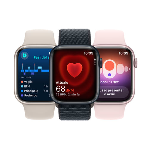 Apple-Watch-Series-9-GPS-Cassa-41mm-in-Alluminio-Mezzanotte-con-Cinturino-Sport-Mezzanotte---S-M