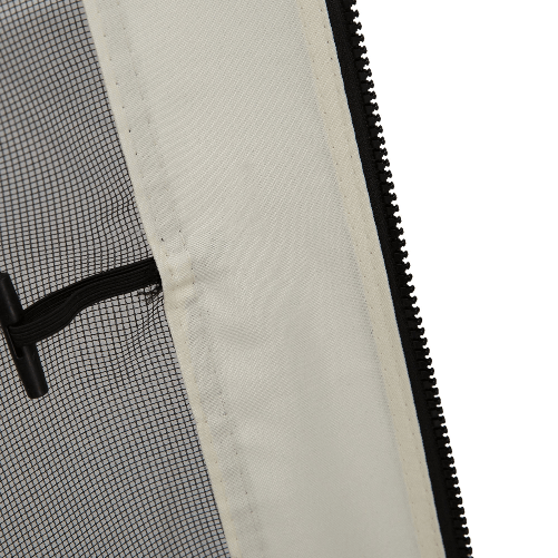 Outsunny-Zanzariera-per-Gazebo-3x3m-con-Cerniere-e-Anelli-Pannelli-da-302x207cm-Nero-Beige