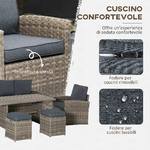 Outsunny-Set-Salotto-da-Giardino-in-Rattan-PE-con-Divano-3-Posti-2-Poltrone-2-Sgabelli-e-Tavolo-Grigio