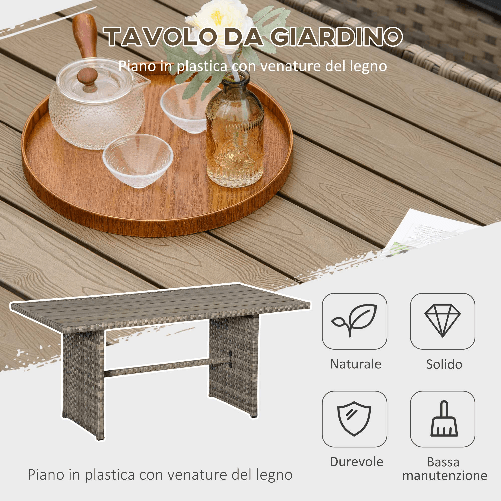 Outsunny-Set-Salotto-da-Giardino-in-Rattan-PE-con-Divano-3-Posti-2-Poltrone-2-Sgabelli-e-Tavolo-Grigio