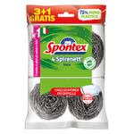 Paglietta Acciaio Spirinet Spontex 4 Pezzi